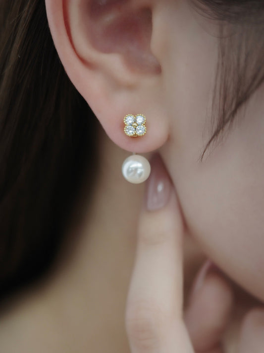 2wayクロヴィアマグネットピアス