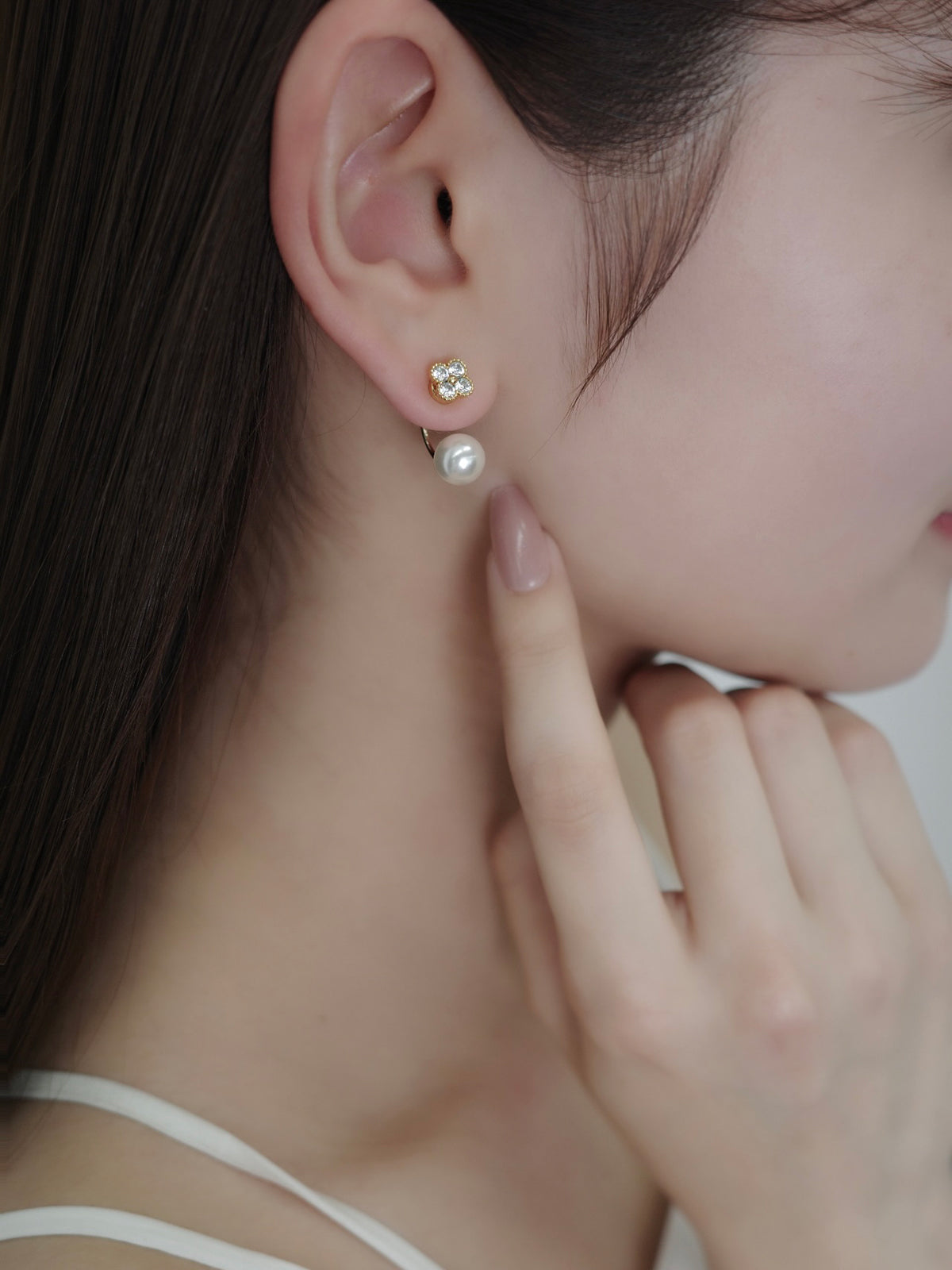 2wayクロヴィアマグネットピアス