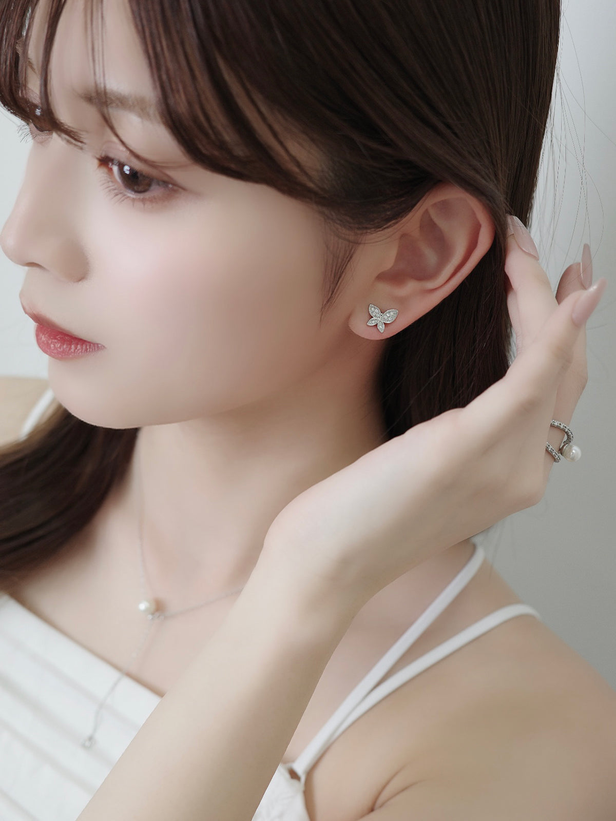 2wayパピヨンマグネットピアス