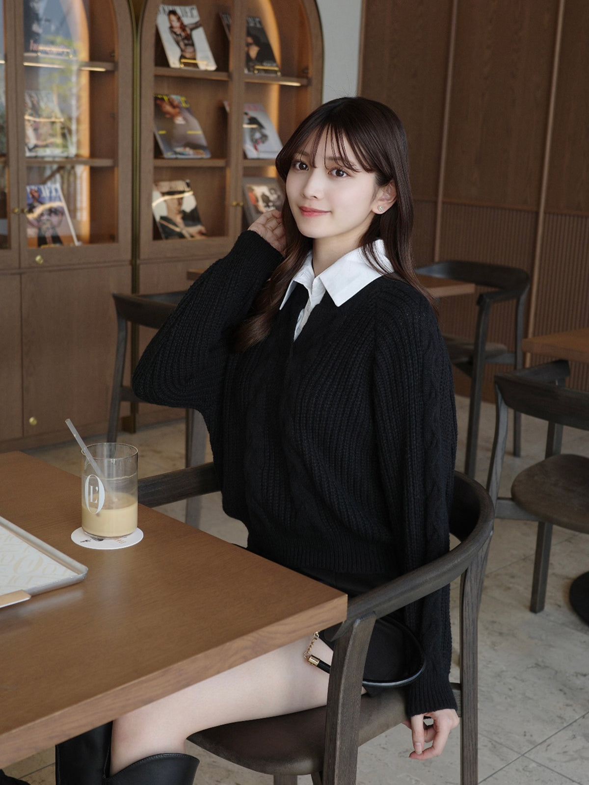 シャツカラードッキングニット – ANDOR ONLINE