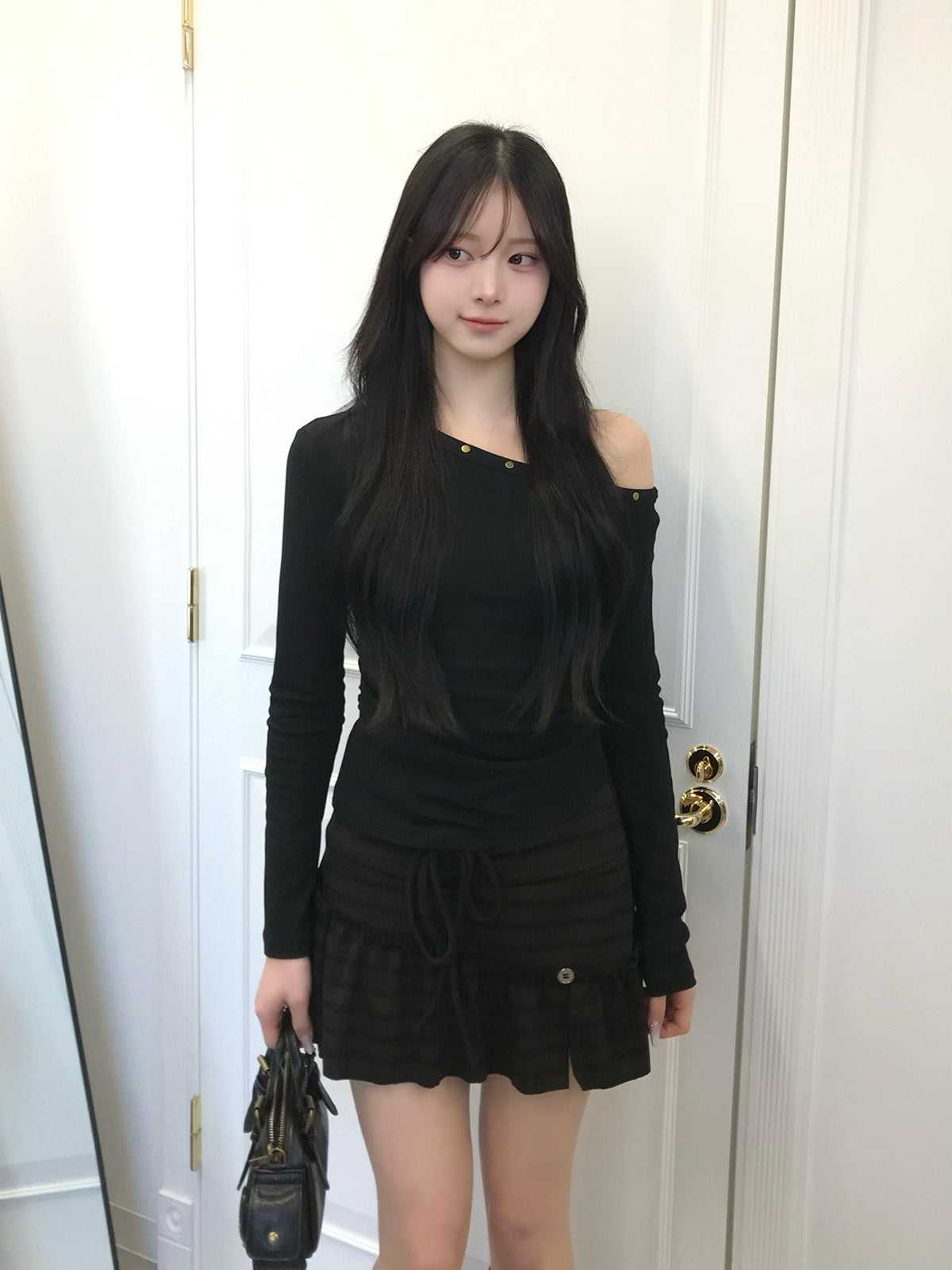 ドロストボーダーミニスカート