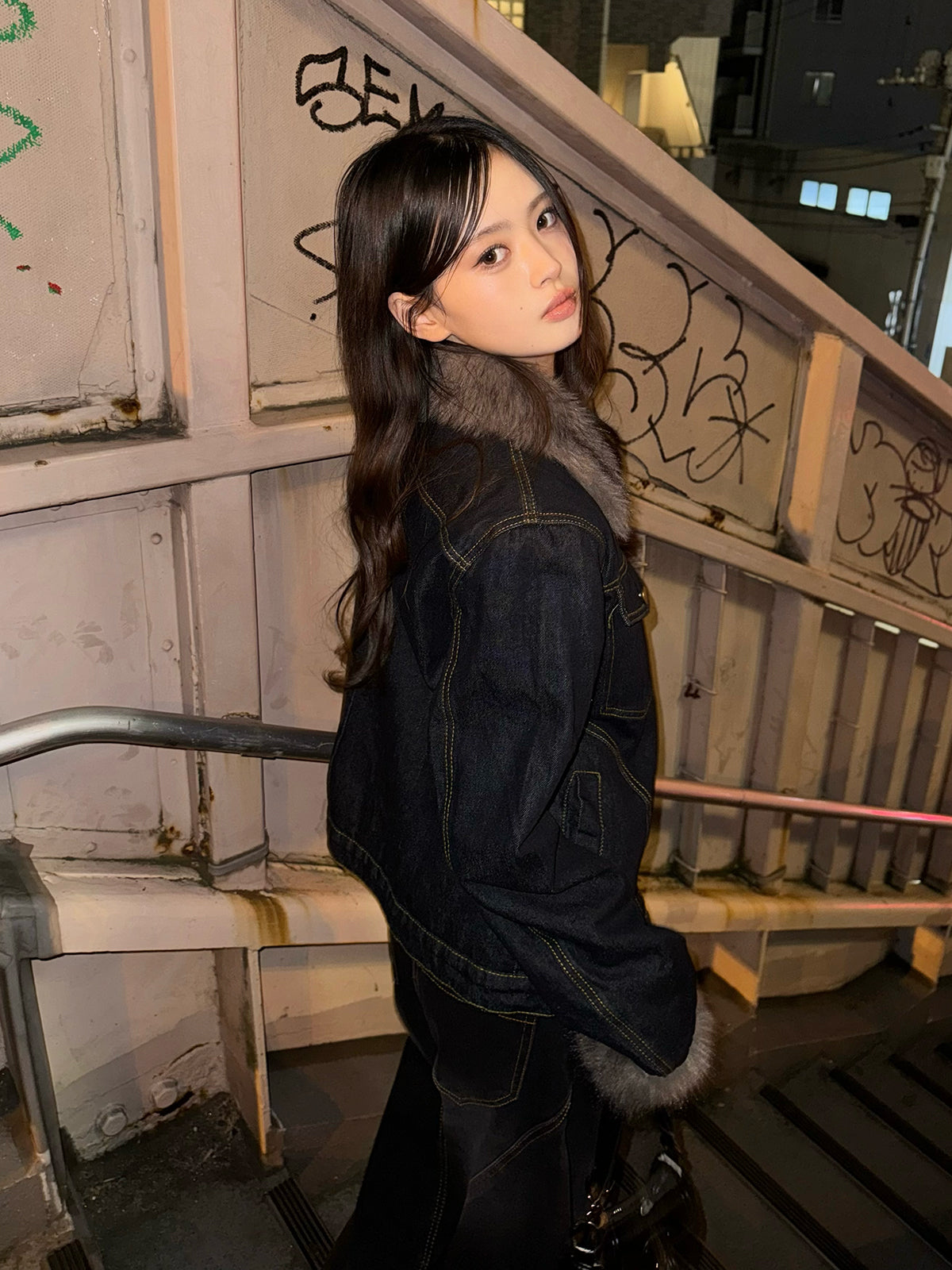 ファーライクカラーデニムジャケット – ANDOR ONLINE