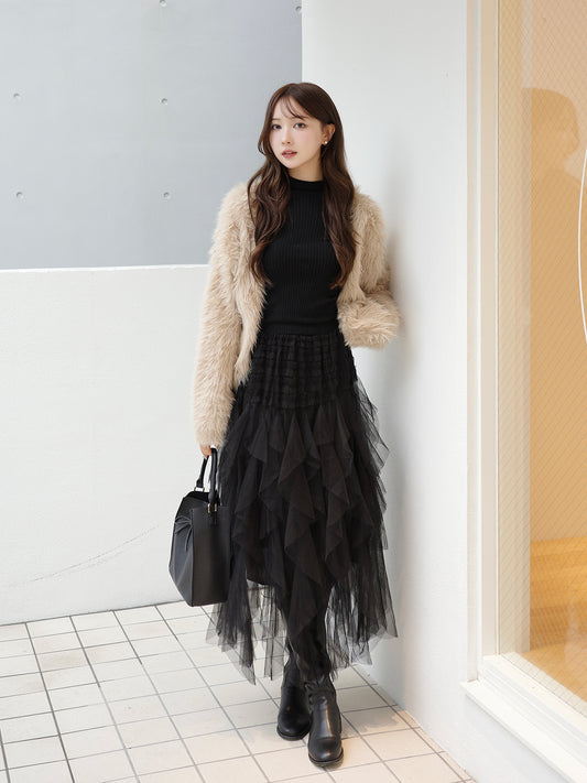 ボリュームチュールスカート