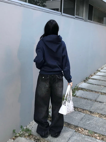 ウォッシングポケットワイドデニムパンツ