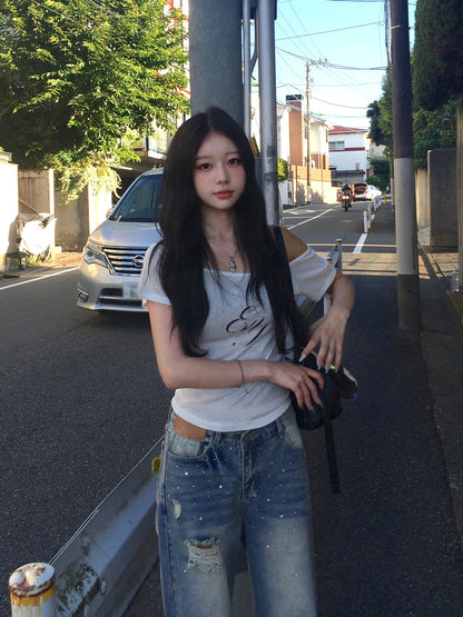 ロゴシアーショートスリーブカットソー