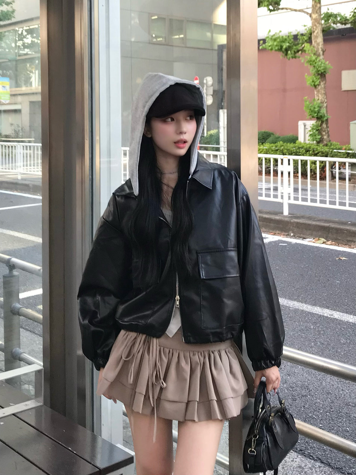 ダブルリボンフリルミニスカート