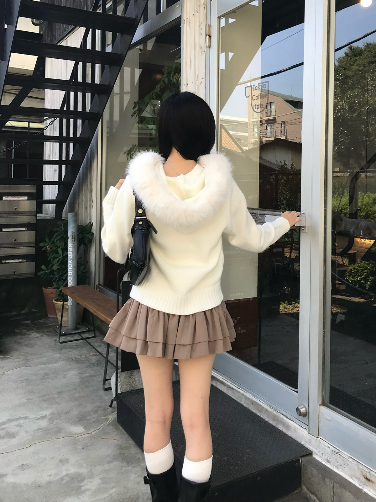 ダブルリボンフリルミニスカート