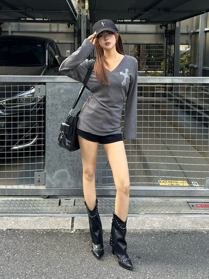 ウエスタンカバーミドルブーツ