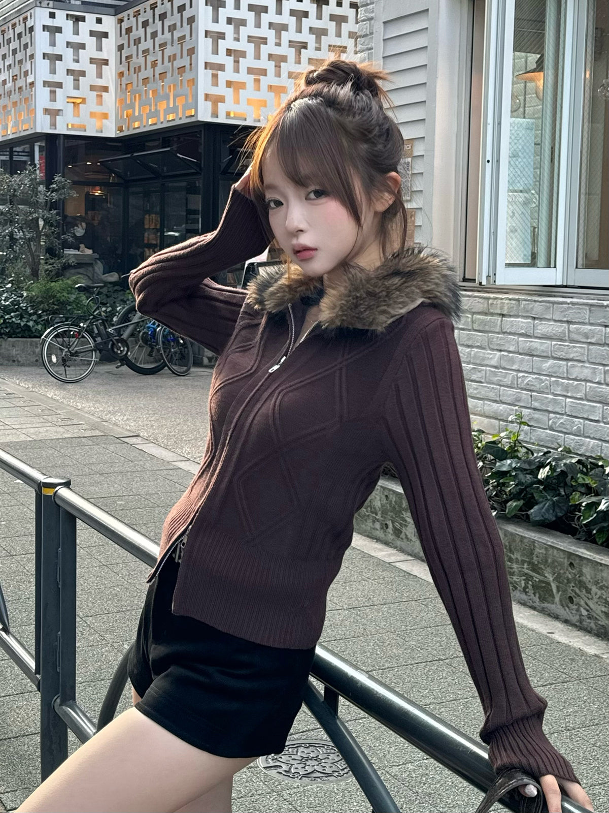 ファータッチカラーダブルジップニット – ANDOR ONLINE