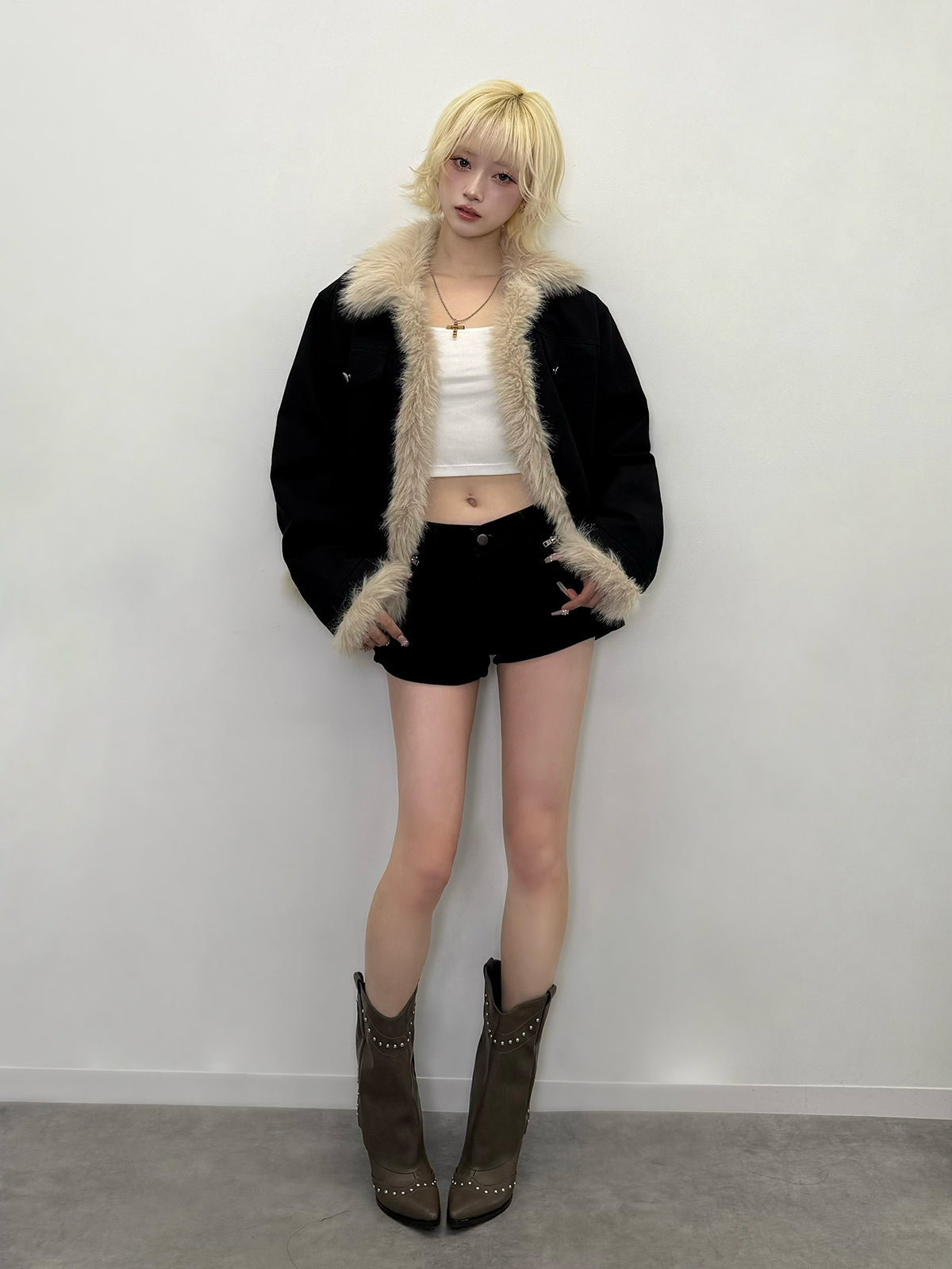 ウエスタンカバーミドルブーツ