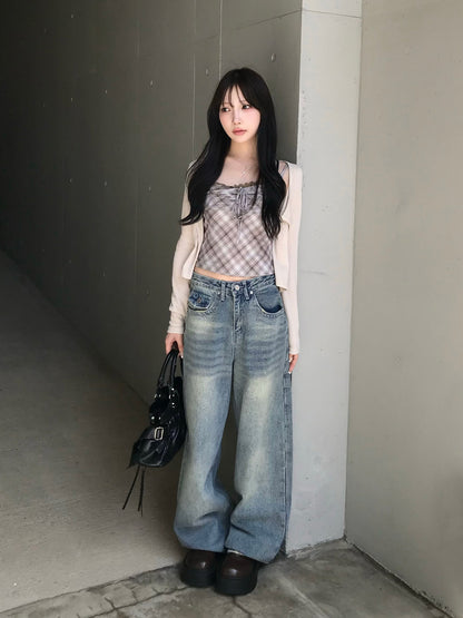 ウォッシングポケットワイドデニムパンツ