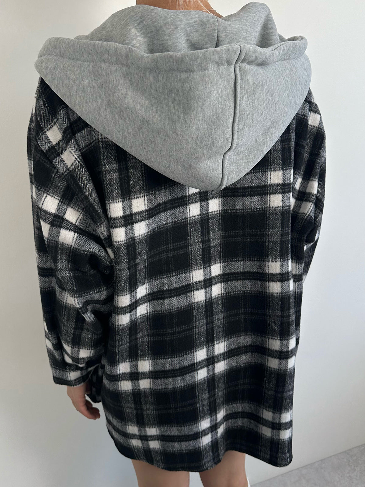 Hoodie Check Shirt