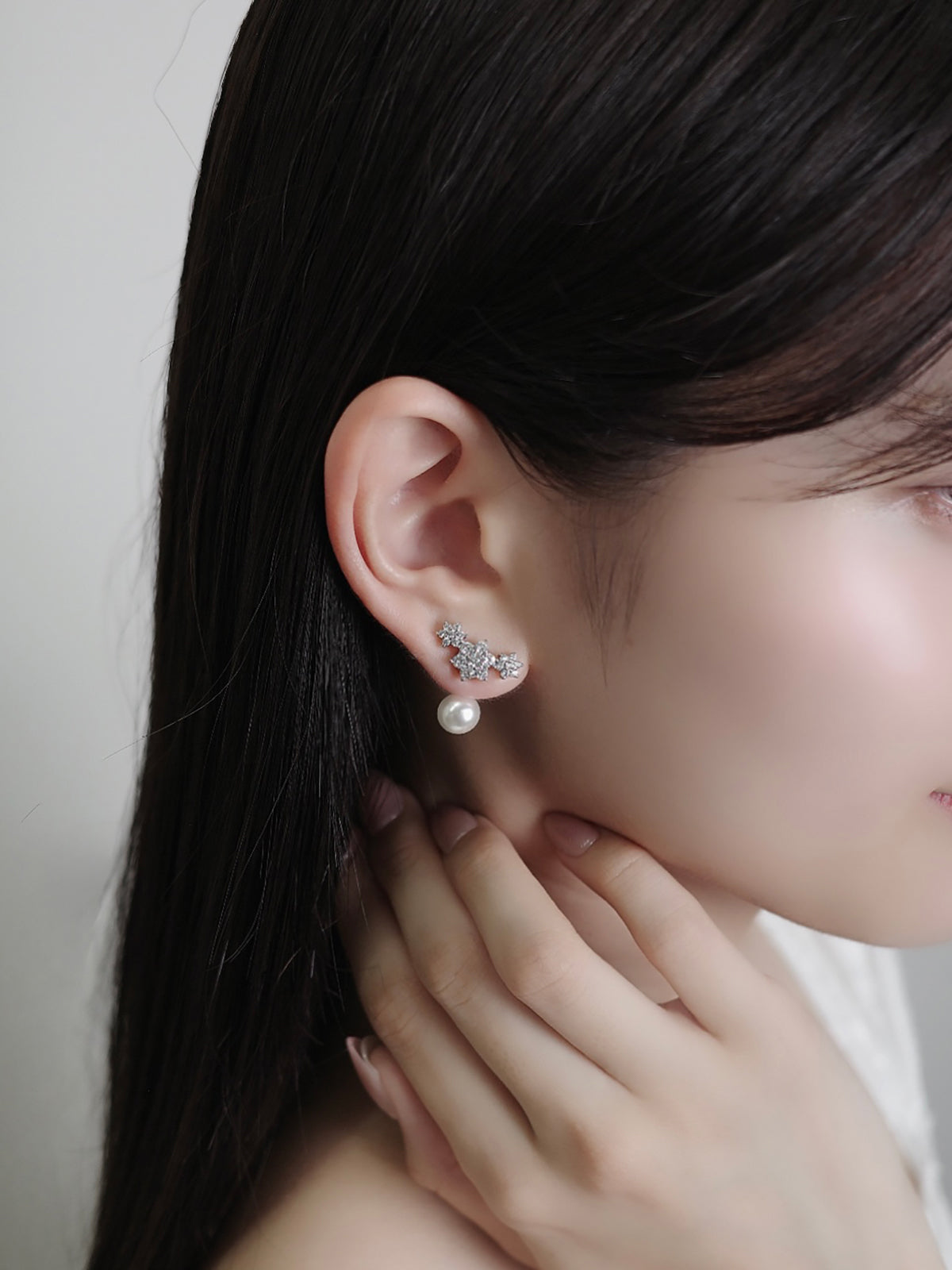 2wayトリニティブルームマグネットピアス