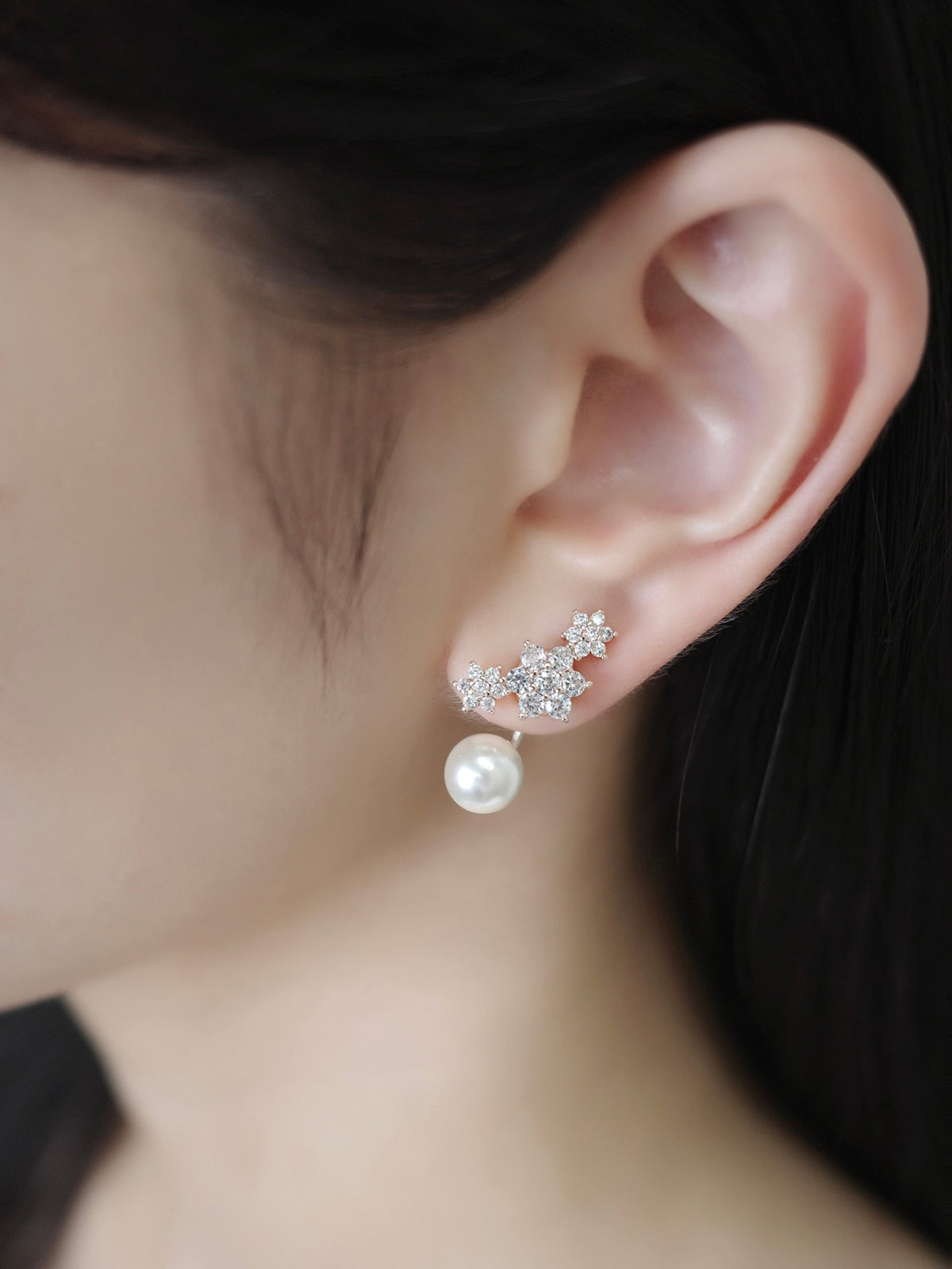 2wayトリニティブルームマグネットピアス