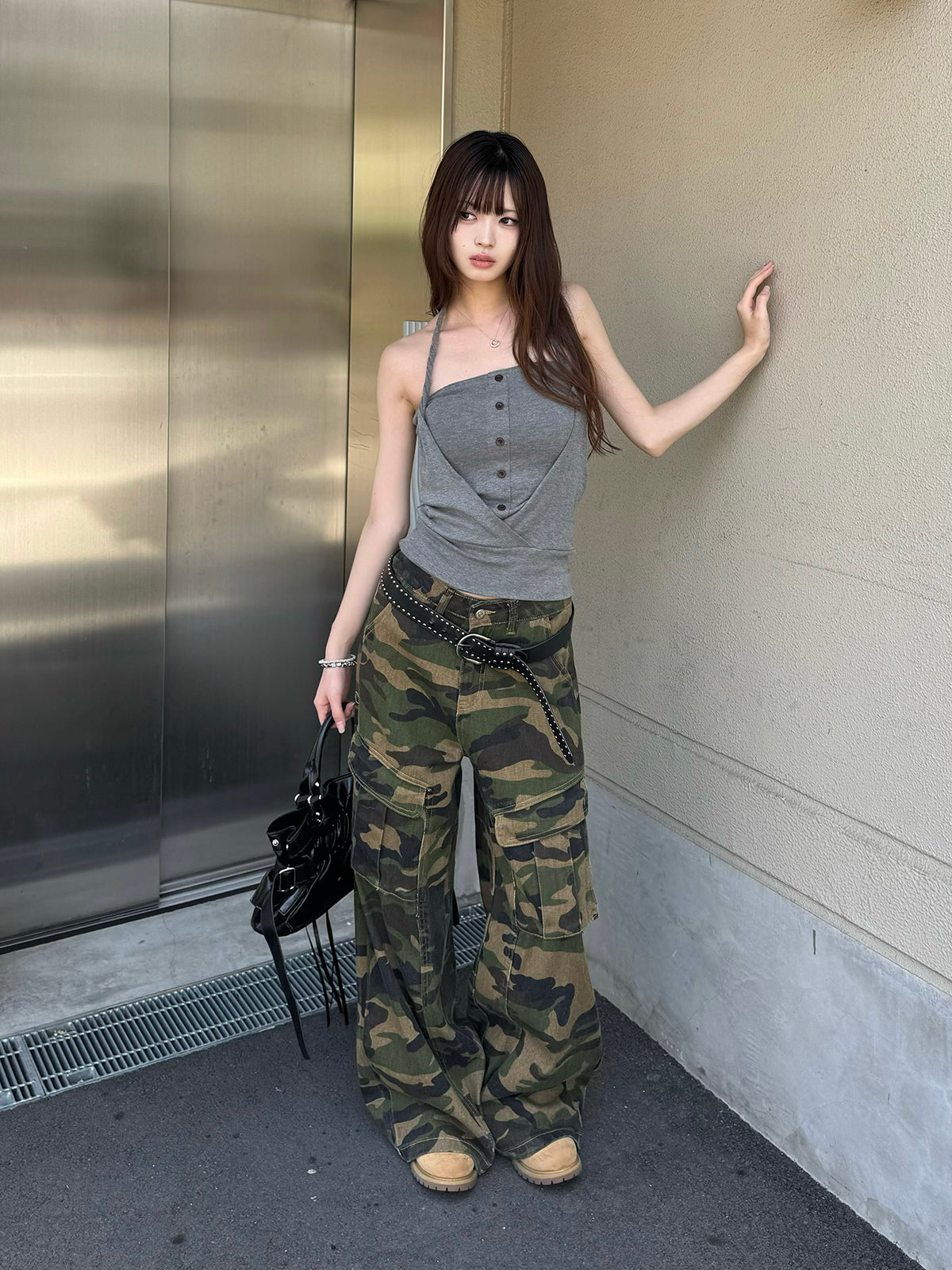 韓国軍　迷彩柄 　アーミーパンツ　4ポケット ミリタリーポケットカモフラデニムパンツ – ANDOR ONLINE