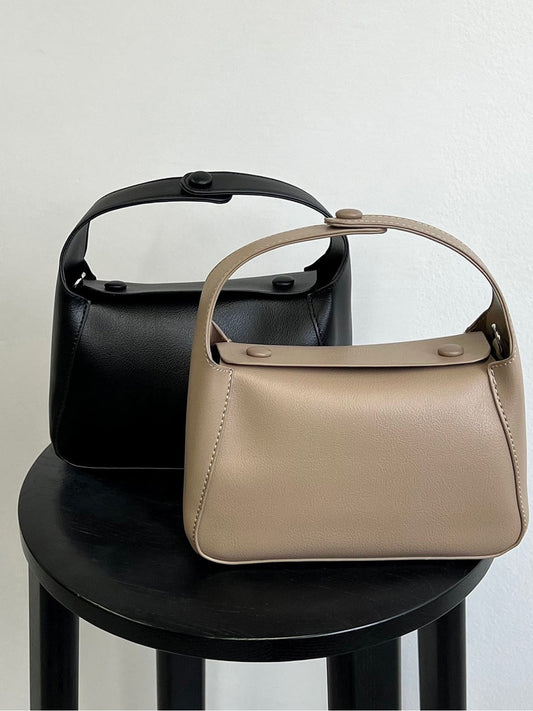 One-handle leather mini bag