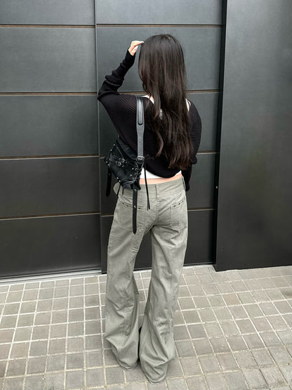 ローライズミリタリーベルトパンツ