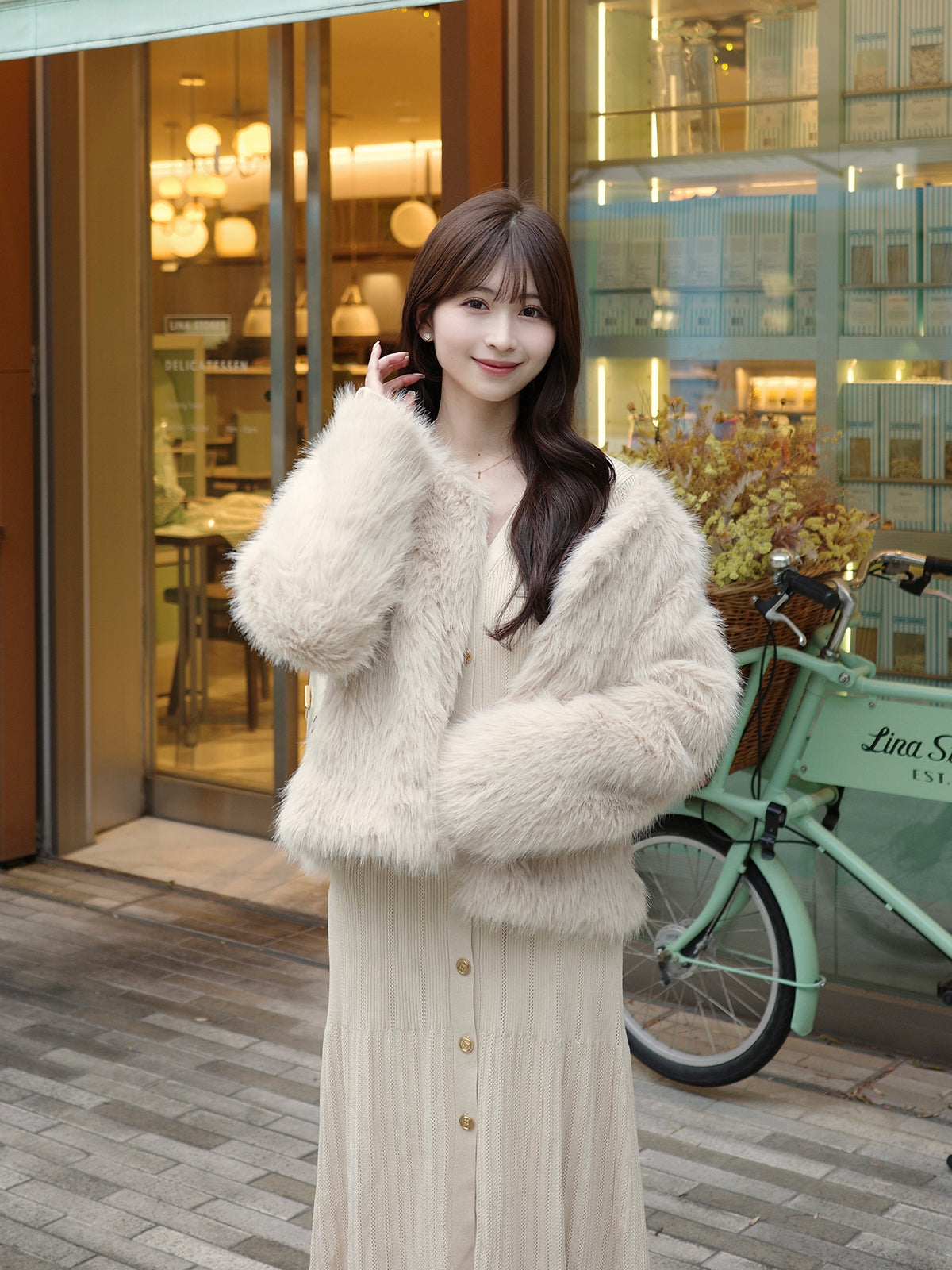 holiday&holiday / ファーライクジップコート WEB限定】ミンクライク