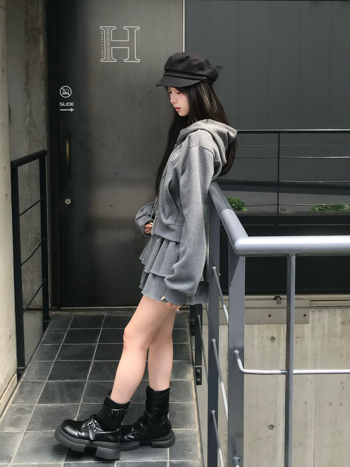 ラメロゴスウェットセットアップ