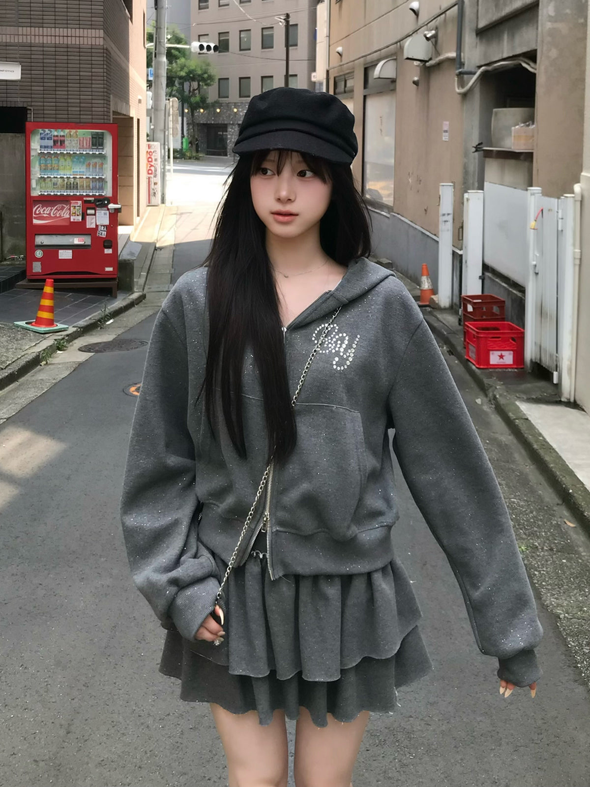ラメロゴスウェットセットアップ