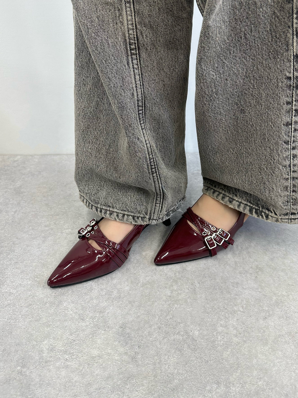 room306 スエード ポインテッドトゥ ミュール ポインテッドトゥ