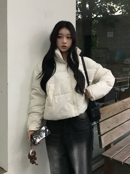 ラインストーンパデッドブルゾン