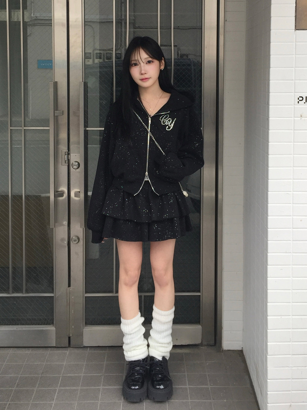 ラメロゴスウェットセットアップ