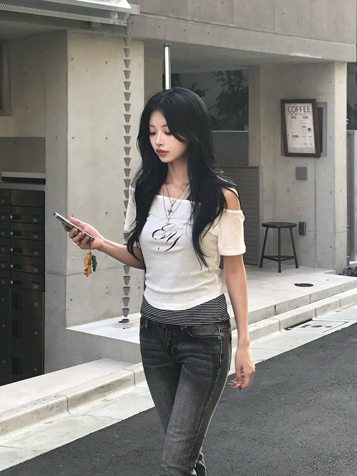 ロゴシアーショートスリーブカットソー