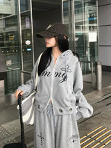 ロゴスウェットセットアップ - グレー