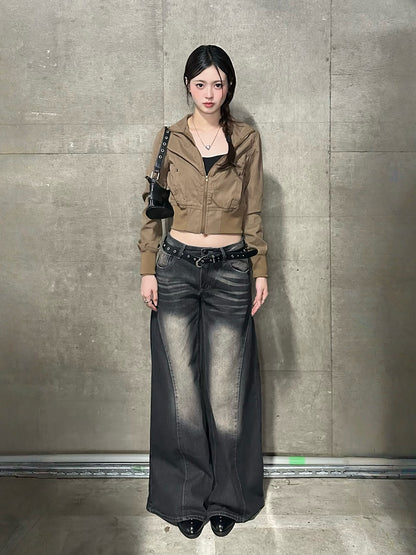 コンパクトジップショートジャケット