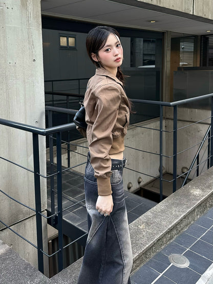 コンパクトジップショートジャケット