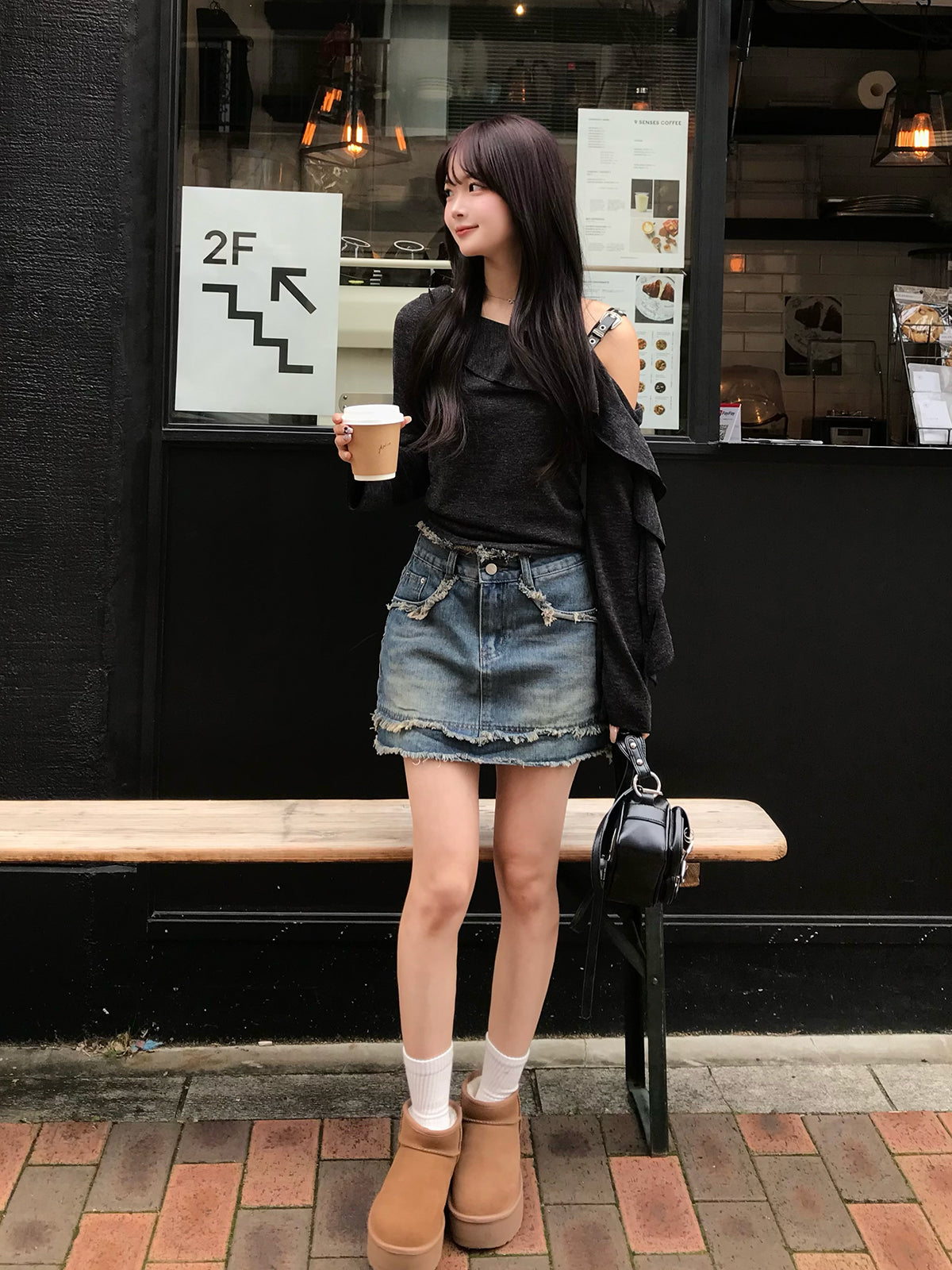 デニムミニスカ フリンジデニムミニスカート – ANDOR ONLINE