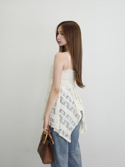 レースリボンキャミチュニック