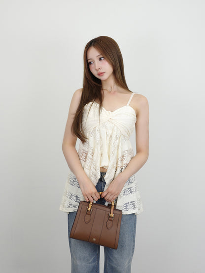 レースリボンキャミチュニック