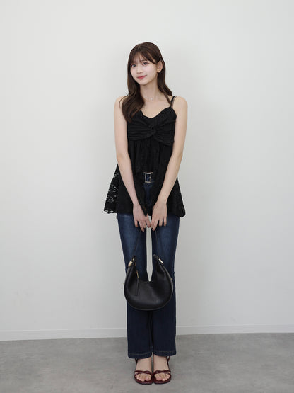 レースリボンキャミチュニック