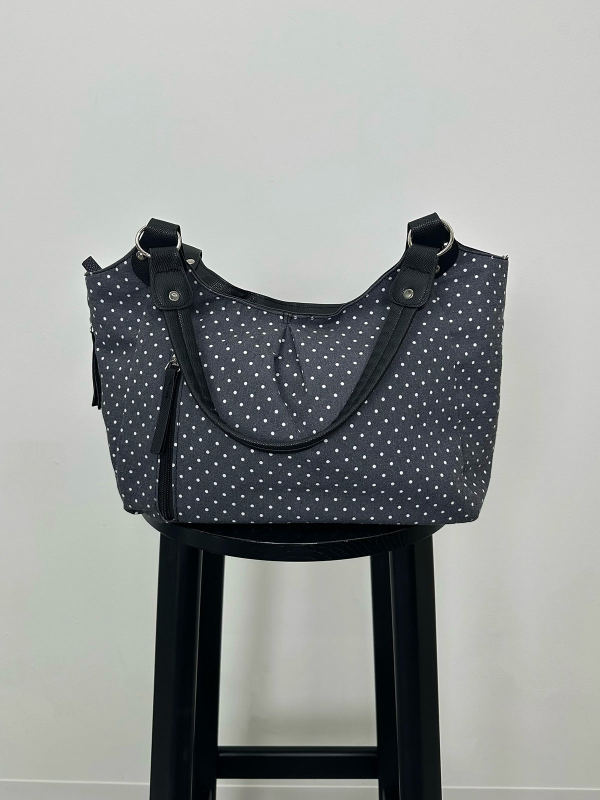 ポルカドットトートバッグ