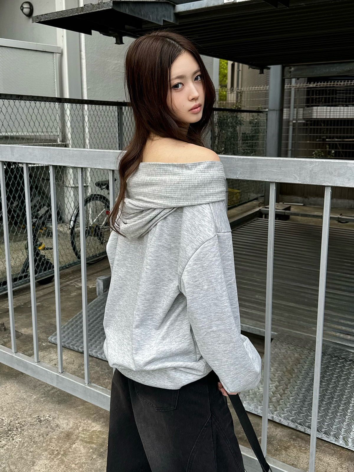 2WAYスウェットパーカー