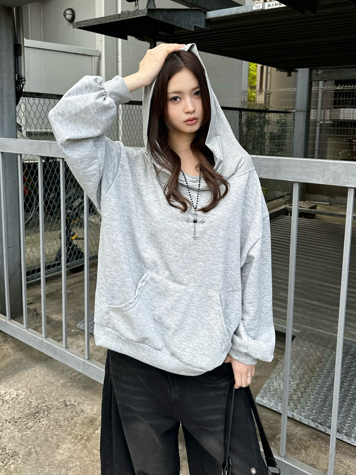 goa ゴア スエット カーディガン パーカー goa（ゴア）の「裏毛ビックフードパーカー（パーカー）」 - WEAR