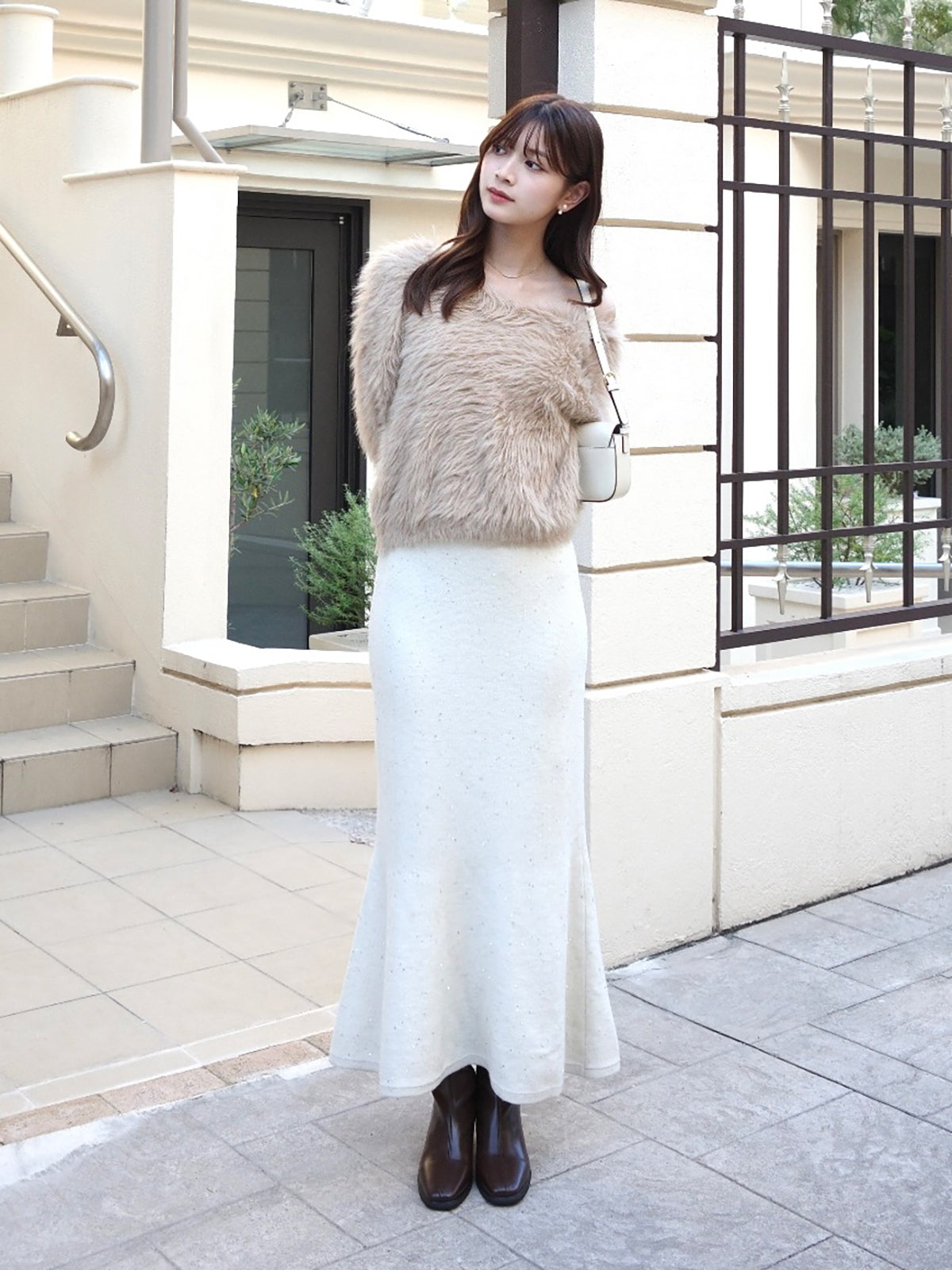 ラメスパンコールマーメイドニットスカート – ANDOR ONLINE