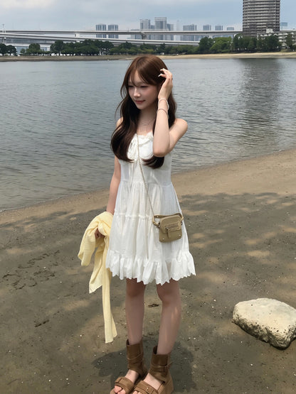 アイレットレースミニキャミワンピース