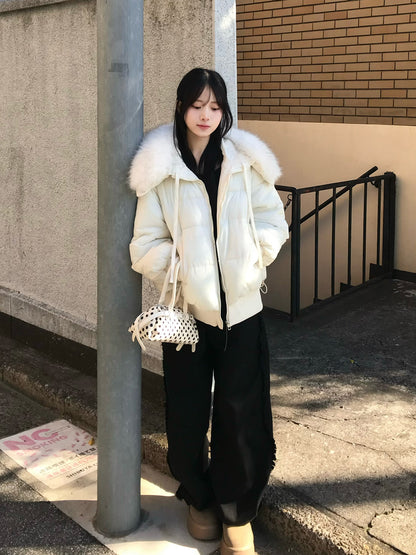 ビッグカラーファータッチブルゾン