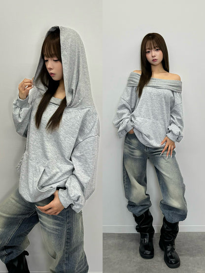 2WAYスウェットパーカー