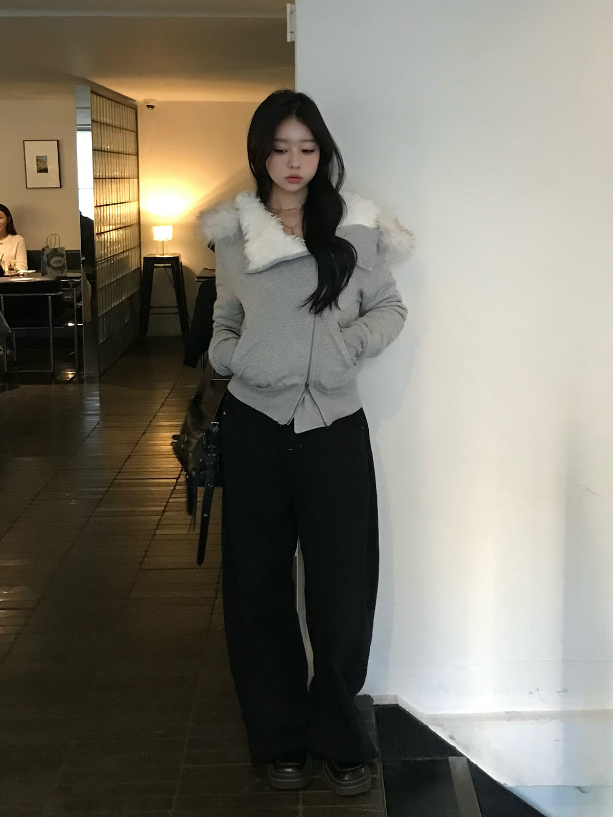 ファータッチフーディーライダースジャケット