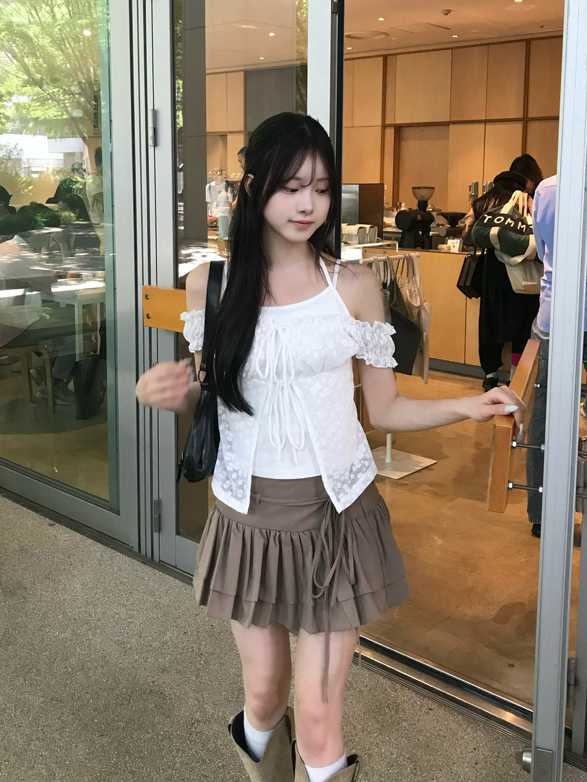 6/4★홀터 플라워 레이스 컷소