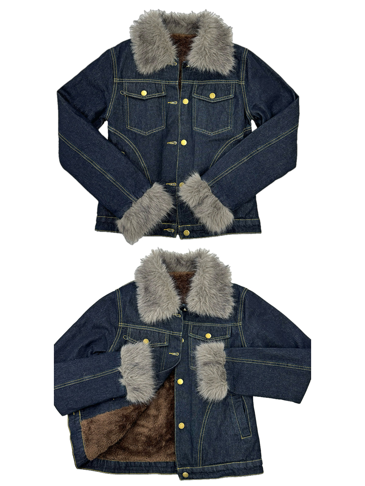 ファーライクカラーデニムジャケット – ANDOR ONLINE