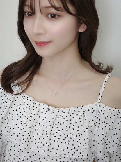 비쥬 하트 목걸이