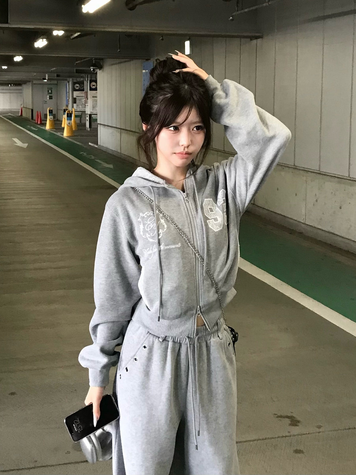 アソートデザインロゴスウェットセットアップ