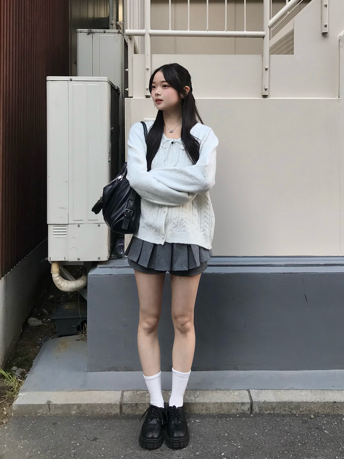 プリーツベルトミニスカパン