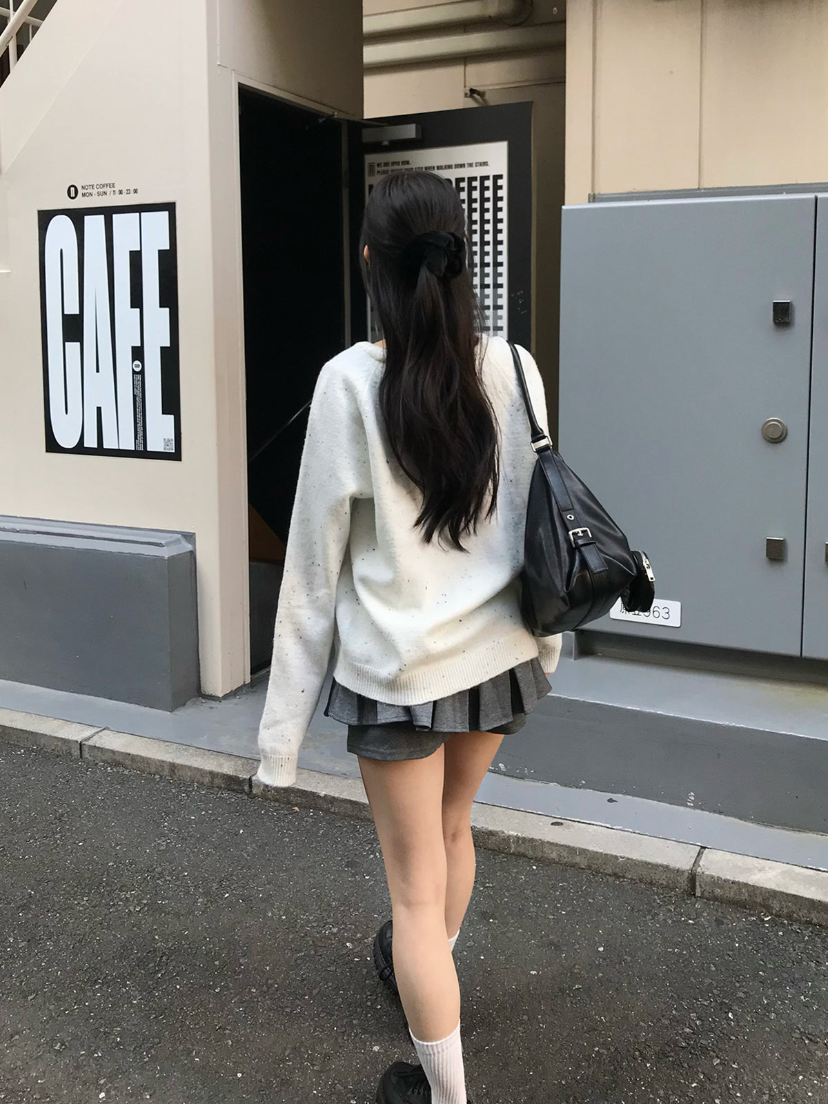 ネップヤーンリボンニットカーディガン