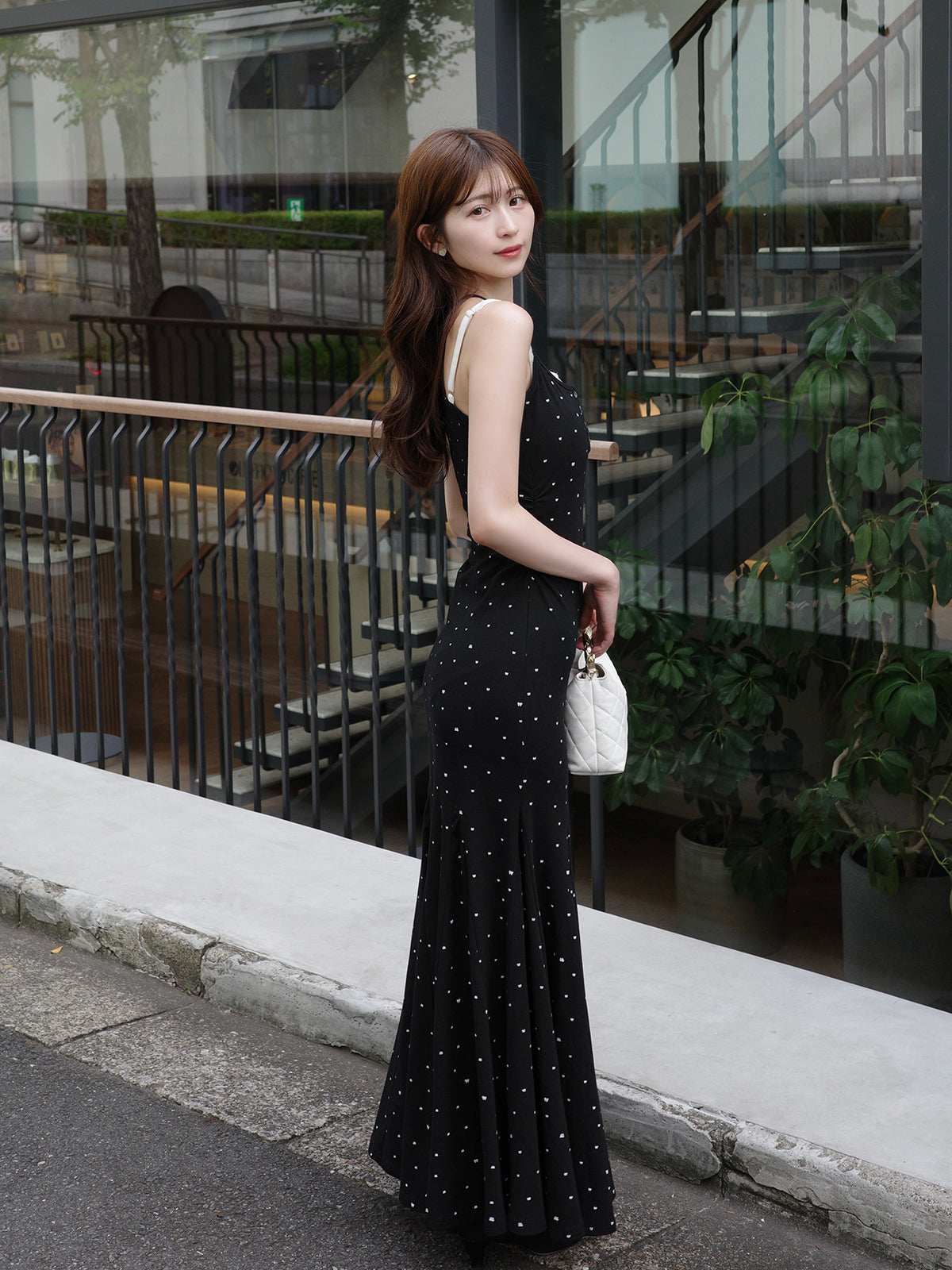 ドッキングリボンマーメイドワンピース